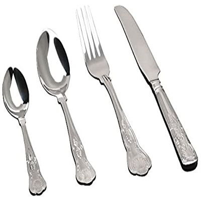 Genware DF-KG Dessert Fork, Kings Pattern, Pack of 12 Genware DF-KG Dessert Fork, Kings Pattern, Pack of 12