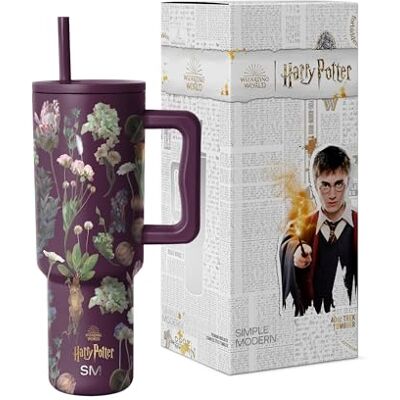 Simple Modern Harry Potter Tumbler with Handle and Straw Lid Insulated Reusable Stainless Steel Water Bottle Travel Mug Gift for Women Men Him Her Trek Collection 1180ml Herbology Simple Modern Harry Potter Tumbler with Handle and Straw Lid Insulated Reusable Stainless Steel Water Bottle Travel Mug Gift for Women Men Him Her Trek Collection 1180ml Herbology