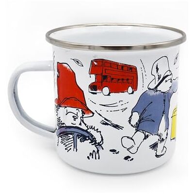 Robert Frederick Paddington Enamel Mug Classic Bear Design 320ml Durable Camping Mug Dishwasher Safe Gift for Paddington Bear Fans Robert Frederick Paddington Enamel Mug Classic Bear Design 320ml Durable Camping Mug Dishwasher Safe Gift for Paddington Bear Fans