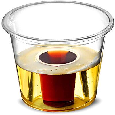 Zuvo Shot Glasses Plastic for Jager Bomb Pack of 50 Disposable Shot Glasses Perfect Crystal Clear Bomb Shot Cups for Pubs & Parties 30 ml Disposable Plastic Cups, Transparent Zuvo Shot Glasses Plastic for Jager Bomb Pack of 50 Disposable Shot Glasses Perfect Crystal Clear Bomb Shot Cups for Pubs & Parties 30 ml Disposable Plastic Cups, Transparent