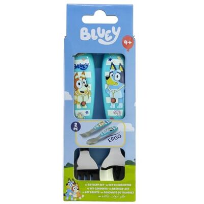 Stor 2 Piece Children's Cutlery Set Bluey Stainless Steel Fork and Spoon with Decorated Handle BPA Free for Kids Stor 2 Piece Children's Cutlery Set Bluey Stainless Steel Fork and Spoon with Decorated Handle BPA Free for Kids