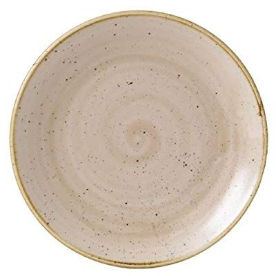 Churchill Stonecast Coupe Plate Nutmeg Cream 165mm Churchill Stonecast Coupe Plate Nutmeg Cream 165mm