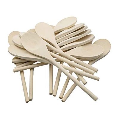 Craftplay Wooden spoons 23.5cm length Pack of 24 spoons Craftplay Wooden spoons 23.5cm length Pack of 24 spoons