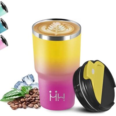 Mujigaga Thermal Mug, 20oz Coffee Thermos, BPA Free, Keeps Hot for 6 Hours/Cold 8 Hours, Thermal Bottle, Leak-Free, Coffee Flask, Doble Aislamiento, Coffee Bottle, Juice, Tea, Water Bottle Mujigaga Thermal Mug, 20oz Coffee Thermos, BPA Free, Keeps Hot for 6 Hours/Cold 8 Hours, Thermal Bottle, Leak-Free, Coffee Flask, Doble Aislamiento, Coffee Bottle, Juice, Tea, Water Bottle