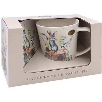 The Leonardo Collection Paper Shed Design Highland Cow Mug with Coaster The Leonardo Collection Paper Shed Design Highland Cow Mug with Coaster