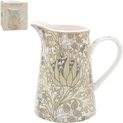 The Leonardo Collection William Morris Artichoke Jug for Home & Kitchen Stylish Cream & Milk Jug for Gravy, Water, Juice Or Events Decorative Printed Vase Alternative for Daily Use The Leonardo Collection William Morris Artichoke Jug for Home & Kitchen Stylish Cream & Milk Jug for Gravy, Water, Juice Or Events Decorative Printed Vase Alternative for Daily Use