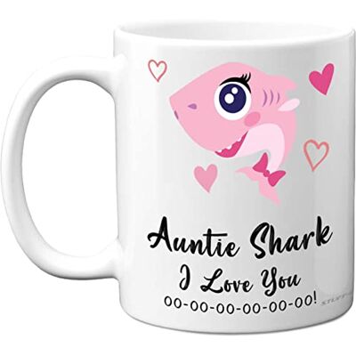 Stuff4 Auntie Birthday Mug Auntie Shark Aunty Birthday Gift from Nephew or Niece, Happy Aunt from Toddler Baby, Christmas Tea Coffee 11oz Ceramic Dishwasher Safe Mugs Cup Stuff4 Auntie Birthday Mug Auntie Shark Aunty Birthday Gift from Nephew or Niece, Happy Aunt from Toddler Baby, Christmas Tea Coffee 11oz Ceramic Dishwasher Safe Mugs Cup