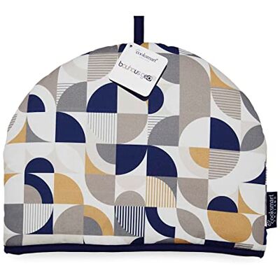 Cooksmart Bauhaus Geo Tea Cosy Teapot Warmer for Small Large Pots British Designed, Insulated Fabric, Heat Retention, Teatime Accessory, Fits Various Sizes, Kitchen Dining, Everyday Use Cooksmart Bauhaus Geo Tea Cosy Teapot Warmer for Small Large Pots British Designed, Insulated Fabric, Heat Retention, Teatime Accessory, Fits Various Sizes, Kitchen Dining, Everyday Use