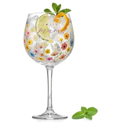 Lesser & Pavey I Love You Mum Range Mum Gin Glass for Home, Kitchen, Restaurant & Parties Lovely Gin Glassware for Drinks Lovely Gift for Women, Men, Wedding & Christmas Lesser & Pavey I Love You Mum Range Mum Gin Glass for Home, Kitchen, Restaurant & Parties Lovely Gin Glassware for Drinks Lovely Gift for Women, Men, Wedding & Christmas