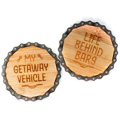 Boxer Gifts Bars & Getaway Bike Chain Coaster Set Fun Cycling Themed Gift For Him Great For Birthday Christmas Father’s Day Boxer Gifts Bars & Getaway Bike Chain Coaster Set Fun Cycling Themed Gift For Him Great For Birthday Christmas Father’s Day
