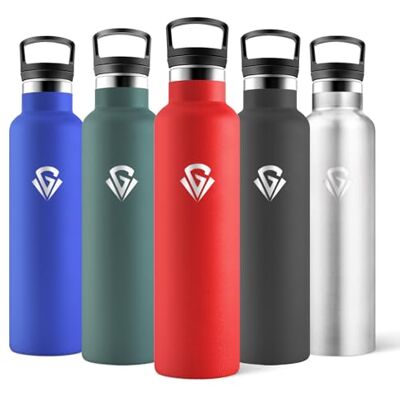 Motswedi Insulated Water Bottle, 750 ml, BPA Free, 2 Lids (Incl. Straw), Stainless Steel Water Bottle, 304 Stainless Steel, Ideal for Office, Camping, Gym Red Motswedi Insulated Water Bottle, 750 ml, BPA Free, 2 Lids (Incl. Straw), Stainless Steel Water Bottle, 304 Stainless Steel, Ideal for Office, Camping, Gym Red