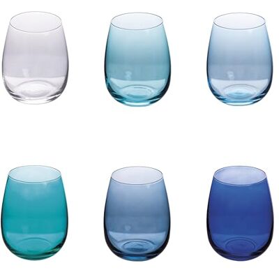 Tivoli Set of 6 Water Glasses 500ml Happy Hour Ocean Tivoli Set of 6 Water Glasses 500ml Happy Hour Ocean