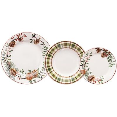 Tognana Cortina 18-Piece Dinner Set for 6 People, Stoneware, Multi-Colour Tognana Cortina 18-Piece Dinner Set for 6 People, Stoneware, Multi-Colour