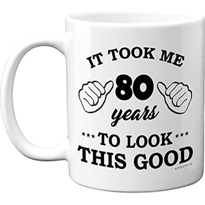 Stuff4 - 80 Years Look This Good - 80th Birthday - Premium - Mug Stuff4 - 80 Years Look This Good - 80th Birthday - Premium - Mug