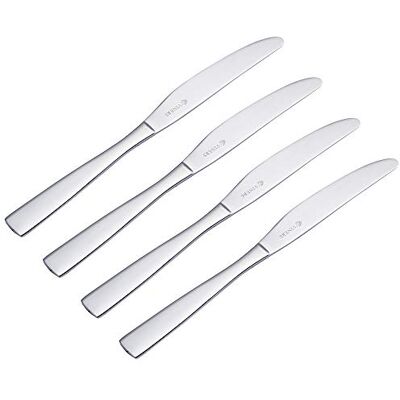 Viners Everyday Purity Dinner Knives Set of 4 Stainless Steel Cutlery Mirror Polished Finish Dishwasher Safe Elegant Everyday Dining Viners Everyday Purity Dinner Knives Set of 4 Stainless Steel Cutlery Mirror Polished Finish Dishwasher Safe Elegant Everyday Dining