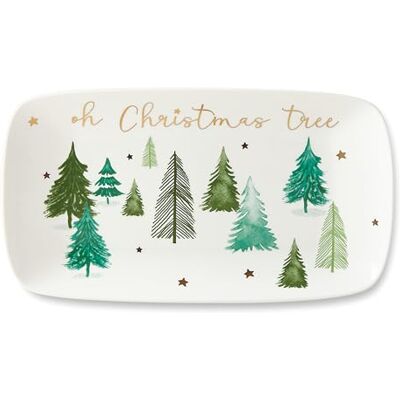Lenox 885761 Balsam Lane Hors D'Oeuvre Tray, Porcelain, Green Lenox 885761 Balsam Lane Hors D'Oeuvre Tray, Porcelain, Green