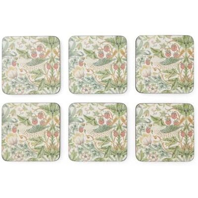 Pimpernel Spode Strawberry Thief Coasters Set of 6 Pimpernel Spode Strawberry Thief Coasters Set of 6