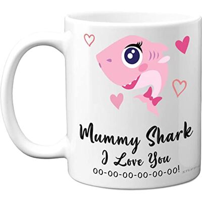 Stuff4 Mummy Birthday Mug Mummy Shark Birthday Gift from Daughter Son, Happy Mum, Baby Mother's Day, Christmas Tea Coffee 11oz Ceramic Dishwasher Safe Mugs Cup for Mama Mammy Mom Stuff4 Mummy Birthday Mug Mummy Shark Birthday Gift from Daughter Son, Happy Mum, Baby Mother's Day, Christmas Tea Coffee 11oz Ceramic Dishwasher Safe Mugs Cup for Mama Mammy Mom