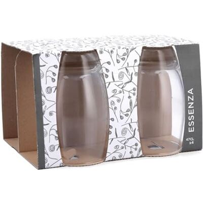 No Name Set of Essenza Transparent Glass 470 ml (4 Units) No Name Set of Essenza Transparent Glass 470 ml (4 Units)