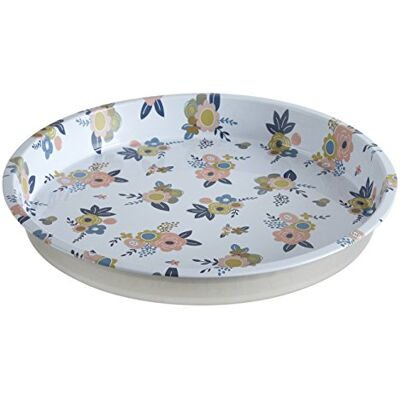 Premier Housewares 507319 Alicia Serving Tray, Round, Tin, Multi-Colour, 33 x 33 x 4 cm Premier Housewares 507319 Alicia Serving Tray, Round, Tin, Multi-Colour, 33 x 33 x 4 cm