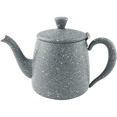Café Olé Premium Granite Teapot, 35oz / 995ml, Serves 5, Stainless Steel, Classic Teapot Design with Modern Grey Granite Finish, Perfect Pour Spout Café Olé Premium Granite Teapot, 35oz / 995ml, Serves 5, Stainless Steel, Classic Teapot Design with Modern Grey Granite Finish, Perfect Pour Spout