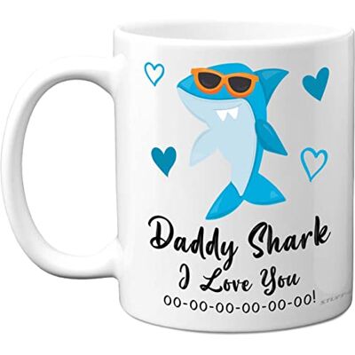 Stuff4 Daddy Birthday Mug Daddy Shark Birthday Gift from Daughter Son, Happy Dad, Baby Father's Day, Christmas Tea Coffee 11oz Ceramic Dishwasher Safe Mugs Cup for Dad Papa Stuff4 Daddy Birthday Mug Daddy Shark Birthday Gift from Daughter Son, Happy Dad, Baby Father's Day, Christmas Tea Coffee 11oz Ceramic Dishwasher Safe Mugs Cup for Dad Papa
