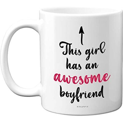 Stuff4 Girlfriend Gifts Awesome Boyfriend Valentines Gifts for Her, 11oz Ceramic Dishwasher Safe Funny Mugs, Christmas, Valentine's Day Birthday Stuff4 Girlfriend Gifts Awesome Boyfriend Valentines Gifts for Her, 11oz Ceramic Dishwasher Safe Funny Mugs, Christmas, Valentine's Day Birthday