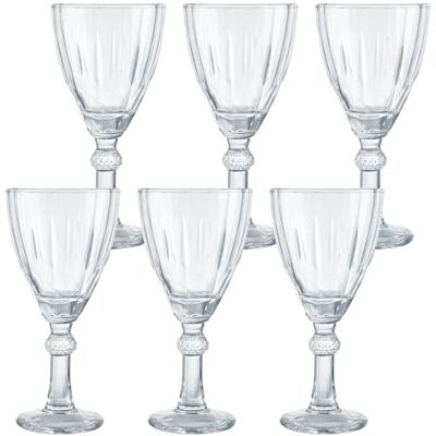 ASelected 6 CPS Crystal Glass,Red Wine Glasses Set of 6,Crystal Wine Glasses 280 ml,Goblets Stemware Glass Set for Home Bar, Kitchen, Restaurants Cocktail Wedding Party,Gift Box Included ASelected 6 CPS Crystal Glass,Red Wine Glasses Set of 6,Crystal Wine Glasses 280 ml,Goblets Stemware Glass Set for Home Bar, Kitchen, Restaurants Cocktail Wedding Party,Gift Box Included
