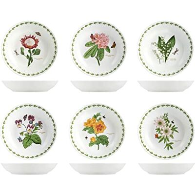 H&H Flowers Set of 6 Soup Plates, Porcelain, 20 cm H&H Flowers Set of 6 Soup Plates, Porcelain, 20 cm