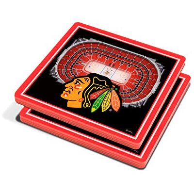 YouTheFan NHL Chicago Blackhawks 3D StadiumViews Coasters YouTheFan NHL Chicago Blackhawks 3D StadiumViews Coasters