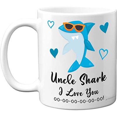 Stuff4 Uncle Birthday Mug Uncle Shark Birthday Gift from Nephew or Niece, Happy from Toddler Baby, Christmas Tea Coffee 11oz Ceramic Dishwasher Safe Mugs Cup Stuff4 Uncle Birthday Mug Uncle Shark Birthday Gift from Nephew or Niece, Happy from Toddler Baby, Christmas Tea Coffee 11oz Ceramic Dishwasher Safe Mugs Cup