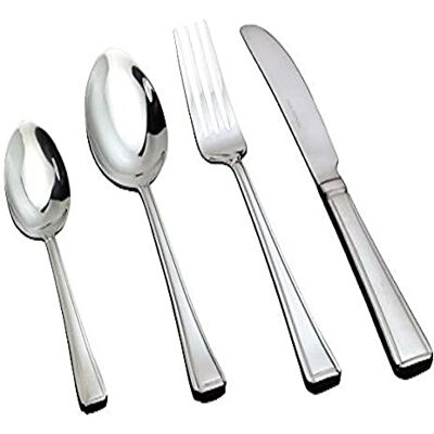 Genware DF-HL Dessert Fork, Harley Pattern, Pack of 12 Genware DF-HL Dessert Fork, Harley Pattern, Pack of 12