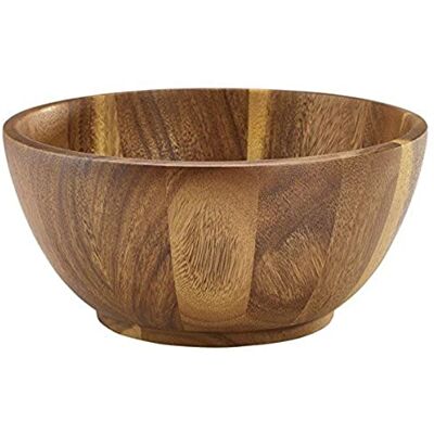 Genware NEV-WBWL25 Acacia Wood Bowl, 25 cm x 12 cm Genware NEV-WBWL25 Acacia Wood Bowl, 25 cm x 12 cm