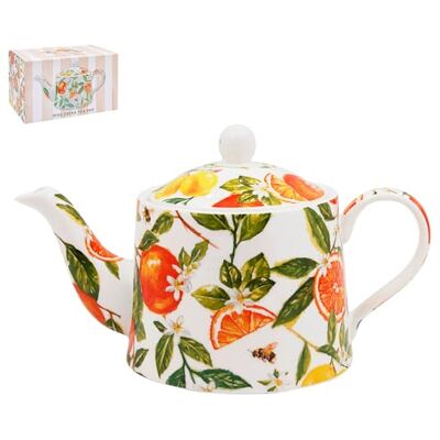 The Leonardo Collection Oranges & Lemons Jennifer Rose Fine China Oranges & Lemons Tea Pot 600ml for Home and Kitchen Elegant Tea Pot Gift for Women and Men Durable Teapot for Everyday Use The Leonardo Collection Oranges & Lemons Jennifer Rose Fine China Oranges & Lemons Tea Pot 600ml for Home and Kitchen Elegant Tea Pot Gift for Women and Men Durable Teapot for Everyday Use