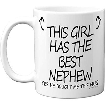 Stuff4 Auntie Gifts Aunty Mug, This Girl Has The Best Nephew, 11oz Ceramic Dishewasher Safe Mugs, Christmas Aunt Birthday Gifts from Nephew, Gift for Aunty Mothers Day Made in UK Stuff4 Auntie Gifts Aunty Mug, This Girl Has The Best Nephew, 11oz Ceramic Dishewasher Safe Mugs, Christmas Aunt Birthday Gifts from Nephew, Gift for Aunty Mothers Day Made in UK