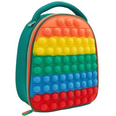Polar Gear Insulated Sensory Popit Lunch Bag, Handle 600D Polyester Reusable Food & Drink Thermal Cool Bag for School Nursery Snacks Picnic Polar Gear Insulated Sensory Popit Lunch Bag, Handle 600D Polyester Reusable Food & Drink Thermal Cool Bag for School Nursery Snacks Picnic