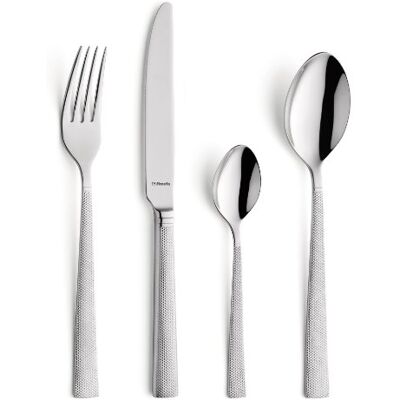 Jewel Amefa 24 Piece Cutlery Set for 6 People – Premium 18/10 Stainless Steel Flatware – High Gloss Diamond Pattern Finish – Gift Boxed – Dishwasher Safe Jewel Amefa 24 Piece Cutlery Set for 6 People – Premium 18/10 Stainless Steel Flatware – High Gloss Diamond Pattern Finish – Gift Boxed – Dishwasher Safe