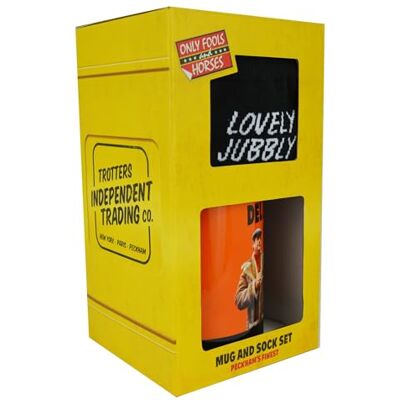 Only Fools and Horses Daves Mug & Socks Gift Set Retro 80s TV Show Novelty Mug + Black Cotton Crew Socks Gift for Show Fan & Collector Del Boy & Rodney Lovely Jubbly Only Fools and Horses Daves Mug & Socks Gift Set Retro 80s TV Show Novelty Mug + Black Cotton Crew Socks Gift for Show Fan & Collector Del Boy & Rodney Lovely Jubbly