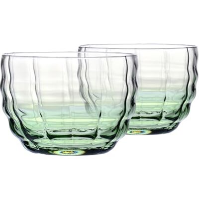 Krosno Glasses for Matcha Latte and Tea Set of 2 330 ml, Matcha Moments Collection – Green Gradient, Lead-Free Crystal – Wide Glasses for Coffee and Tea, Dishwasher Safe Krosno Glasses for Matcha Latte and Tea Set of 2 330 ml, Matcha Moments Collection – Green Gradient, Lead-Free Crystal – Wide Glasses for Coffee and Tea, Dishwasher Safe