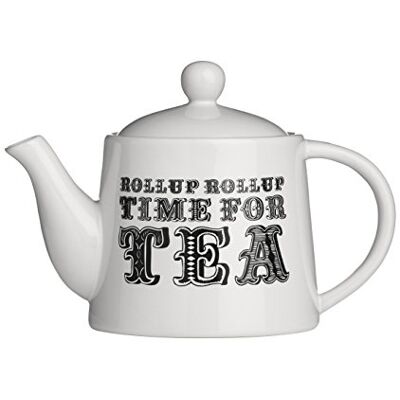Premier Housewares Carnival Teapot, White Premier Housewares Carnival Teapot, White