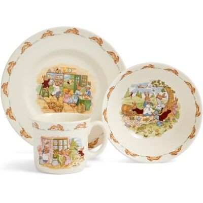 Royal Doulton Bunnykins Child 3P Set Bowl/Plate/Mug Royal Doulton Bunnykins Child 3P Set Bowl/Plate/Mug