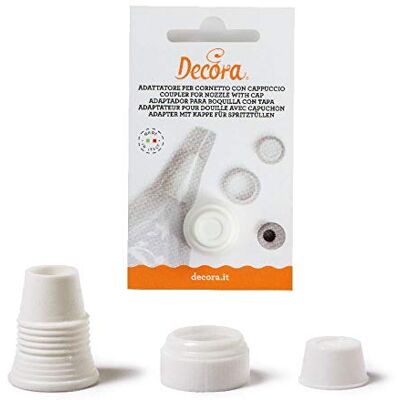 Decora Standard Coupler with Cap, White, 12 x 7 x 3 cm Decora Standard Coupler with Cap, White, 12 x 7 x 3 cm