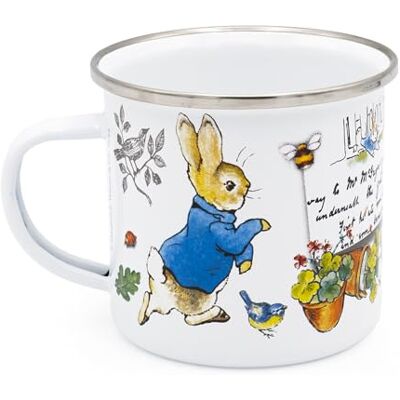 Robert Frederick Peter Rabbit Enamel Mug Classic Beatrix Potter Design Durable 320ml Camping Mug Gift for Fans of Peter Rabbit & Beatrix Potter, Brown Robert Frederick Peter Rabbit Enamel Mug Classic Beatrix Potter Design Durable 320ml Camping Mug Gift for Fans of Peter Rabbit & Beatrix Potter, Brown