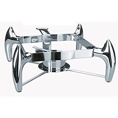 LACOR 69087 GN 2/3 Luxe Chafing-Dish Stand, 37 x 40 x 17 cm, Silver LACOR 69087 GN 2/3 Luxe Chafing-Dish Stand, 37 x 40 x 17 cm, Silver