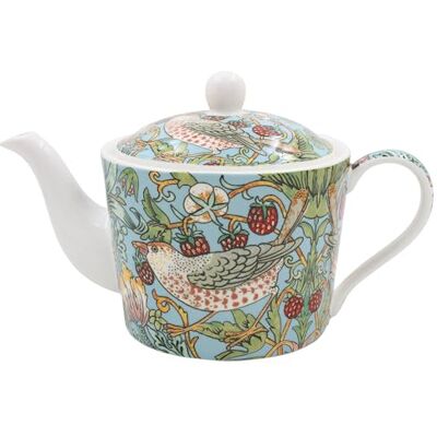 The Leonardo Collection William Morris Strawberry Thief Tea Pot 600ml for Home & Kitchen Decorative Tea Pots Gift for Women & Men Durable Fine China Teapot for Daily Use The Leonardo Collection William Morris Strawberry Thief Tea Pot 600ml for Home & Kitchen Decorative Tea Pots Gift for Women & Men Durable Fine China Teapot for Daily Use