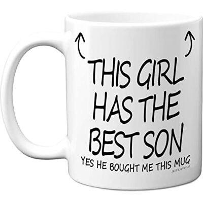 Stuff4 This Girl Has The Best Son Mug Mothers Day Present from Son, Mum Gifts 11oz Ceramic Dishwasher Safe Coffee Mugs Birthday, Christmas Day Gift, Secret Santa, Cup Made in UK Stuff4 This Girl Has The Best Son Mug Mothers Day Present from Son, Mum Gifts 11oz Ceramic Dishwasher Safe Coffee Mugs Birthday, Christmas Day Gift, Secret Santa, Cup Made in UK