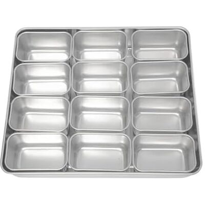 Clover Kitchenware Japanese Yakumi Pan Condiment Holder 6 Small Insert, 28x33x60 mm Clover Kitchenware Japanese Yakumi Pan Condiment Holder 6 Small Insert, 28x33x60 mm