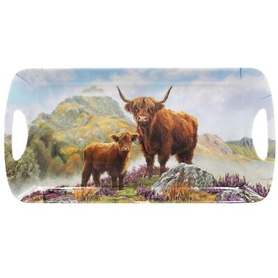 The Leonardo Collection Highland Cow Tray Medium Macneil Studios For Kitchen & Home Non Slip Serving Tray For Food Serving Platter For Lunch & Dinner Plastic Trays For Tea & Serving Dishes The Leonardo Collection Highland Cow Tray Medium Macneil Studios For Kitchen & Home Non Slip Serving Tray For Food Serving Platter For Lunch & Dinner Plastic Trays For Tea & Serving Dishes