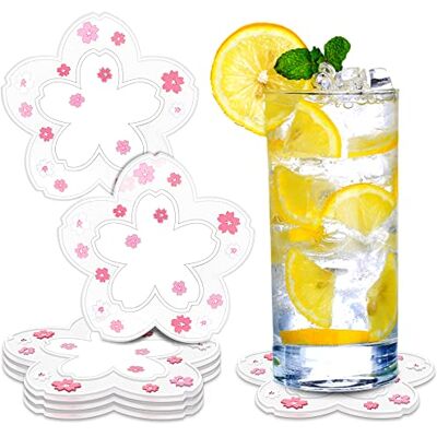 Epxee Coasters Glasses, Set of 6 Silicone Coasters, Table Coasters for Drinks, Cups, Bar White Epxee Coasters Glasses, Set of 6 Silicone Coasters, Table Coasters for Drinks, Cups, Bar White