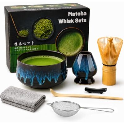 Lafefe 7 Pcs Matcha Set, Matcha Kit for Ceremony, Matcha Tea Set for Making Latte, Japanese Matcha Ceremony Kit, Matcha Whisk Set and Bowl(chawan) with All Accessories, Gift for Matcha Lover Lafefe 7 Pcs Matcha Set, Matcha Kit for Ceremony, Matcha Tea Set for Making Latte, Japanese Matcha Ceremony Kit, Matcha Whisk Set and Bowl(chawan) with All Accessories, Gift for Matcha Lover